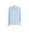 At Authenticated Resale Contrast Men's Shirt - Resale In Blue/white