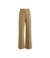 At Authenticated Resale Doppio Wide Leg Pant - Resale In Hazelnut