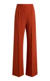 At Authenticated Resale Doppio Wide Leg Pant - Resale In Red