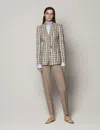At Authenticated Resale Seamed Waist Jacket - Resale In Tan Multi