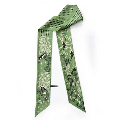 At Home With Ray Women's Green Cactus Rose Silky In Saguaro