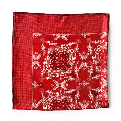 At Home With Ray Women's Neutrals / Red Rococo Bandana In Cherry