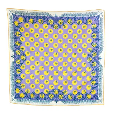 At Home With Ray Women's Pink / Purple Polka Bandana In Grape Mist In Pink/purple