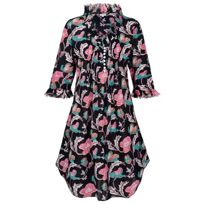 At Last... Women's Annabel Cotton Tunic In Black Magic In Multi