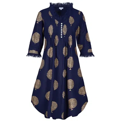At Last... Women's Blue Annabel Cotton Tunic In French Navy