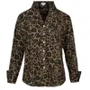At Last... Women's Brown / Black Ella Shirt In Brown & Black Leopard Print In Brown/black