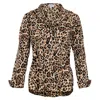 At Last... Women's Brown Soho Shirt In Leopard In Brown