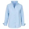 At Last... Women's Chelsea Shirt In Ice Blue In Blue