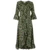 At Last... Women's Green Felicity Midi Dress Winter Sage In Green