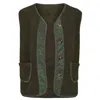 At Last... Women's Green Fleece Gilet In Olive In Green