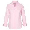 At Last... Women's Pink / Purple Chelsea Shirt In Baby Pink In Pink/purple