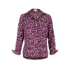 At Last... Women's Pink / Purple Soho Shirt Midnight Purple Swirl In Pink/purple