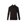 At Last... Women's Polo Neck Base Layer In Black In Black