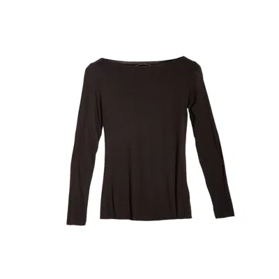 At Last... Women's Slash-neck Base Layer In Black