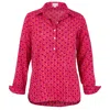 At Last... Women's Soho Shirt In Hot Pink Scallop In Pink