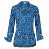 At Last... Women's Soho Shirt Royal Blue Swirl In Blue
