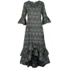 At Last... Women's Victoria Midi Dress In Olive Green Thistle In Green