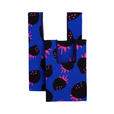 Atacz Women's Black / Pink / Purple Bazzer Tote Strawberry M