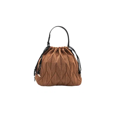 Atacz Women's Brown Twist Bag - Mud