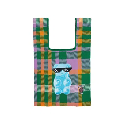 Atacz Women's Green / Yellow / Orange Bazzer Tote Embroidered Gummy Bear S
