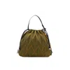 Atacz Women's Green / Yellow / Orange Mega Twist - Army Green Melange