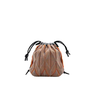 Atacz Women's Grey / Yellow / Orange Urban Twist With Black Utility Strap - Grey Melange