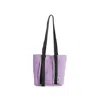 Atacz Women's Pink / Purple Nimbus Mini Tote - Lilac Lurex