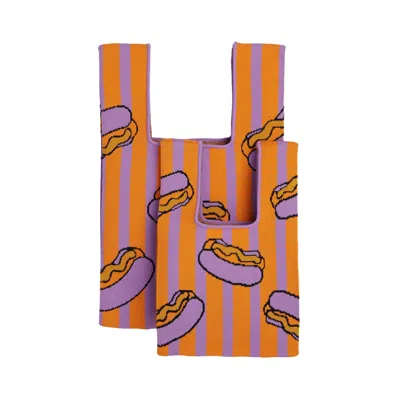 Atacz Women's Pink / Purple / Yellow Bazzer Tote Hotdog M