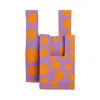 Atacz Women's Pink / Purple / Yellow Bazzer Tote Lilac Polka Dots M