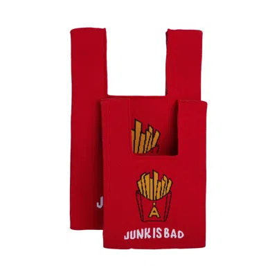 Atacz Women's Red / Yellow / Orange Bazzer Tote Fries M