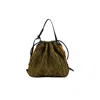 Atacz Women's Twist Bag - Army Green Melange In Green