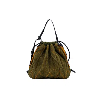 Atacz Women's Twist Bag - Army Green Melange