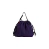 Atacz Women's Twist Bag - Dark Purple & Mustard