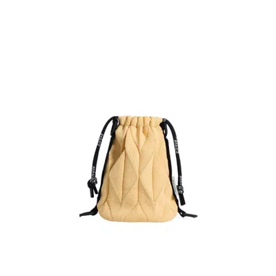 Atacz Women's Yellow / Orange Mini Twist With Black Utility Strap - Cream