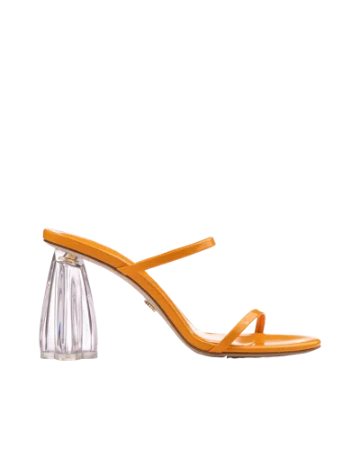 Atana Fiorellini Glass Heel 95 Orange Patent