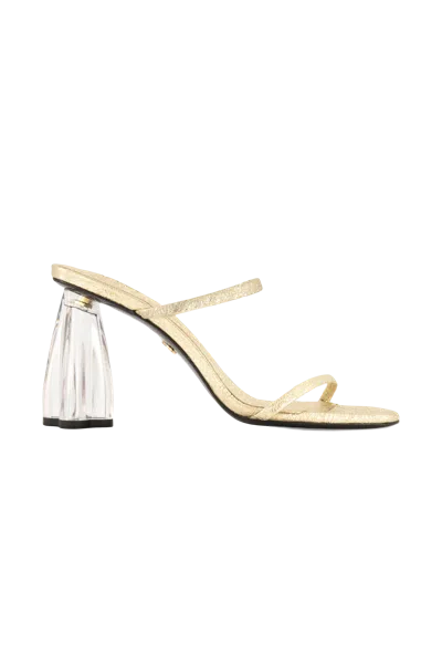 Atana Fiorellini Glass Heel 95 Molten Gold