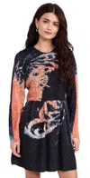 Atelier 1756 Ava Dress Blue Orange In Blue Orange