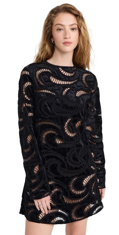 Atelier 1756 Luna Velvet Dress Black