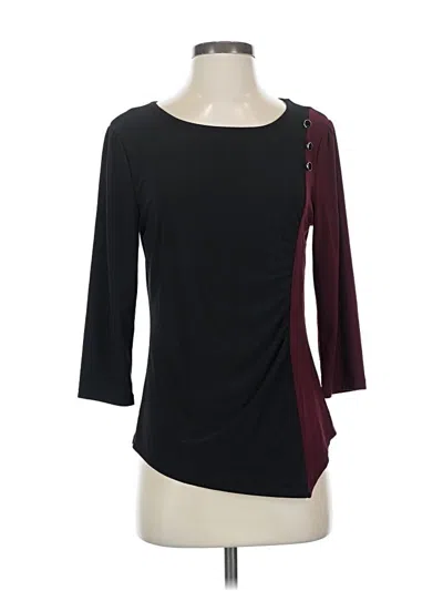 Pre-owned Atelier 3/4 Sleeve Top Burgundy One Shoulder Neckline Tops