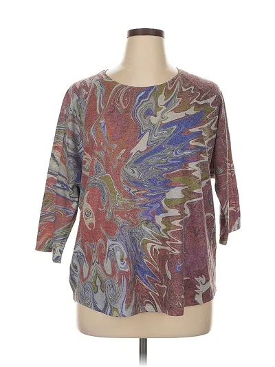 Pre-owned Atelier 5 By Gozde Yilmaz 3/4 Sleeve Blouse In Purple