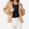 Atelier Basile Colette Cardigan In Camel In Beige