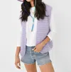 Atelier Basile Ida Sleeveless Vest In Lilac In Blue