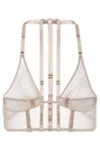Atelier Bordelle Nude Beige Multi-strap Adjustable Bra Underwear Beige