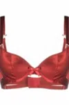 Atelier Bordelle Red Satin-effect Bra Underwear Red