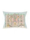 Atelier Choux Animal Mansion And Balloon Print Pillow In Blue