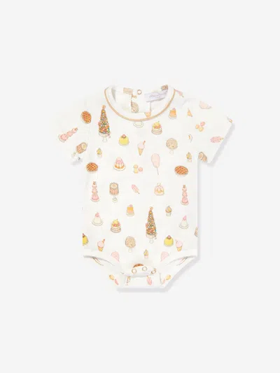 Atelier Choux Baby Classic Bodysuit In White