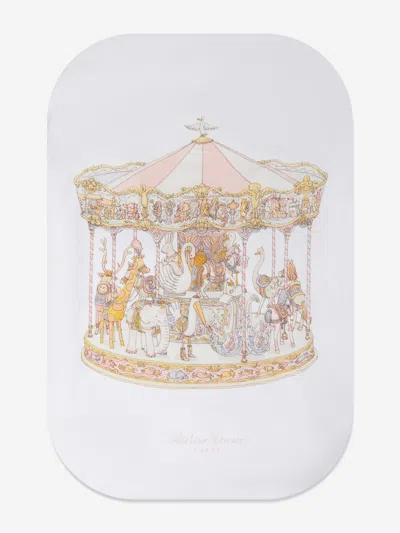 Atelier Choux Baby Girls Carousel Fitted Sheets In Pink