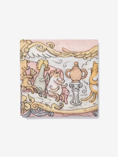 Atelier Choux Baby Girls Grand Carousel Swaddle In Pink