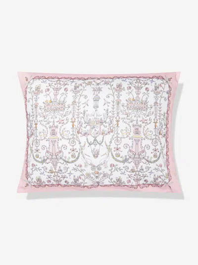 Atelier Choux Kids'  Baby Girls Satin Toile De Jouy  & Caitlin Wilson Cushion Cover In Pink