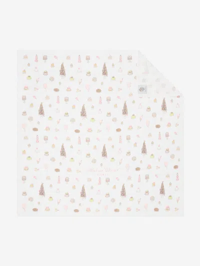 Atelier Choux Kids'  Baby Girls Sweetie Pie Swaddle In White